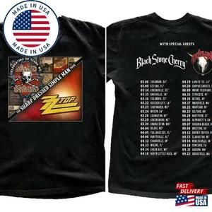Lynyrd Skynyrd Zz Top Tour  Shirt World Tee  Unisex 2 Sided